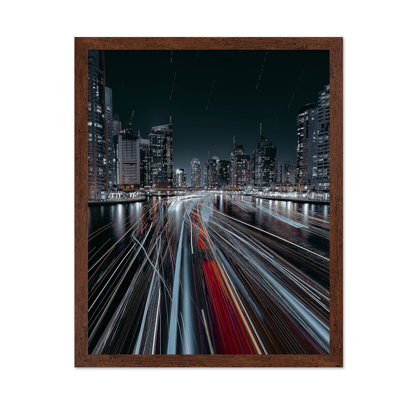 Traffic Jam In The Dubai Canal