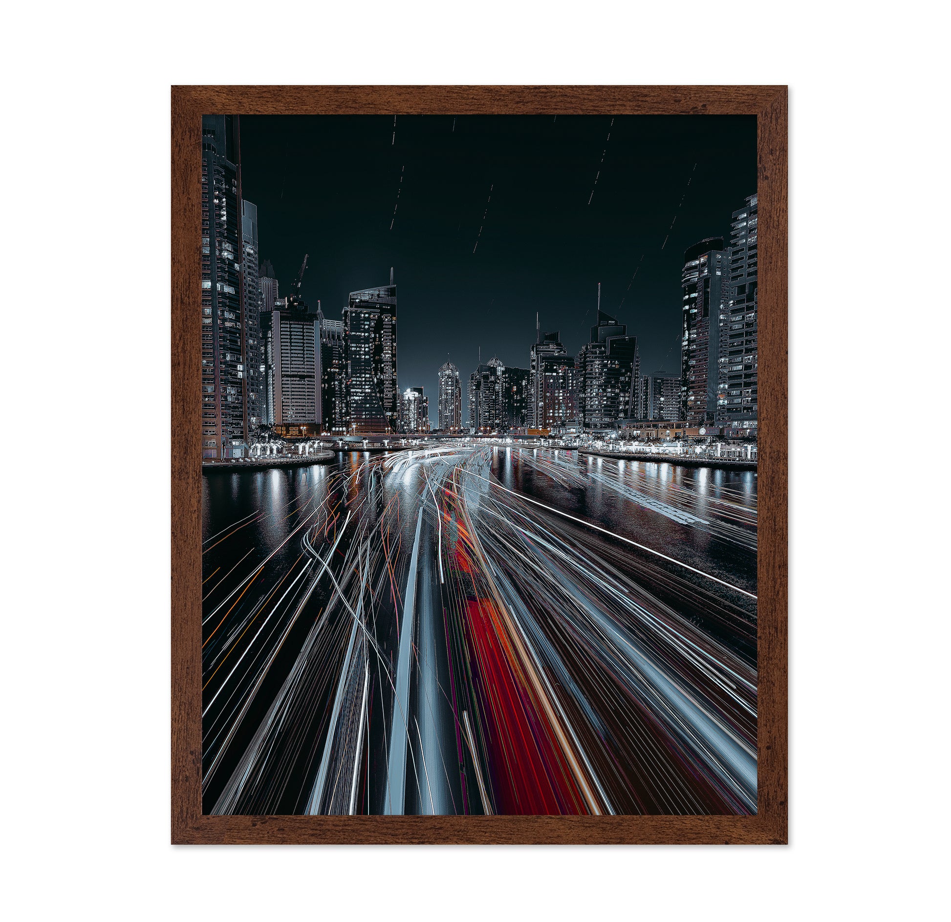 Traffic Jam In The Dubai Canal