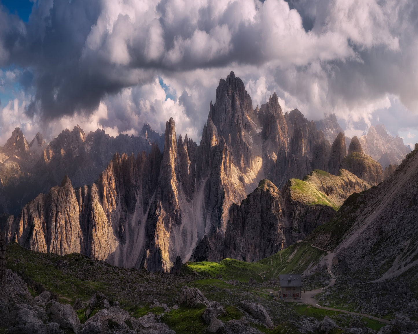 Dolomites Mountains Sunset