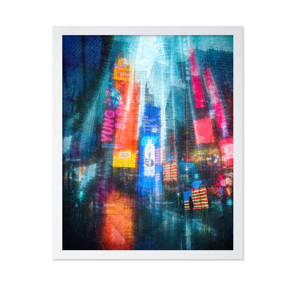 Time Square Impression In Rain
