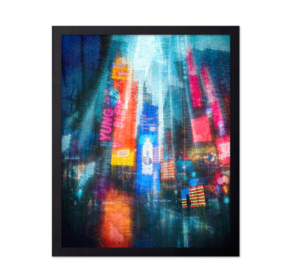Time Square Impression In Rain