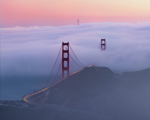 Sunset At Golden Gate Bridge