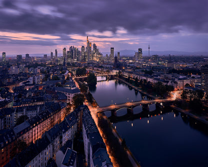 Frankfurt Skyline at Dusk