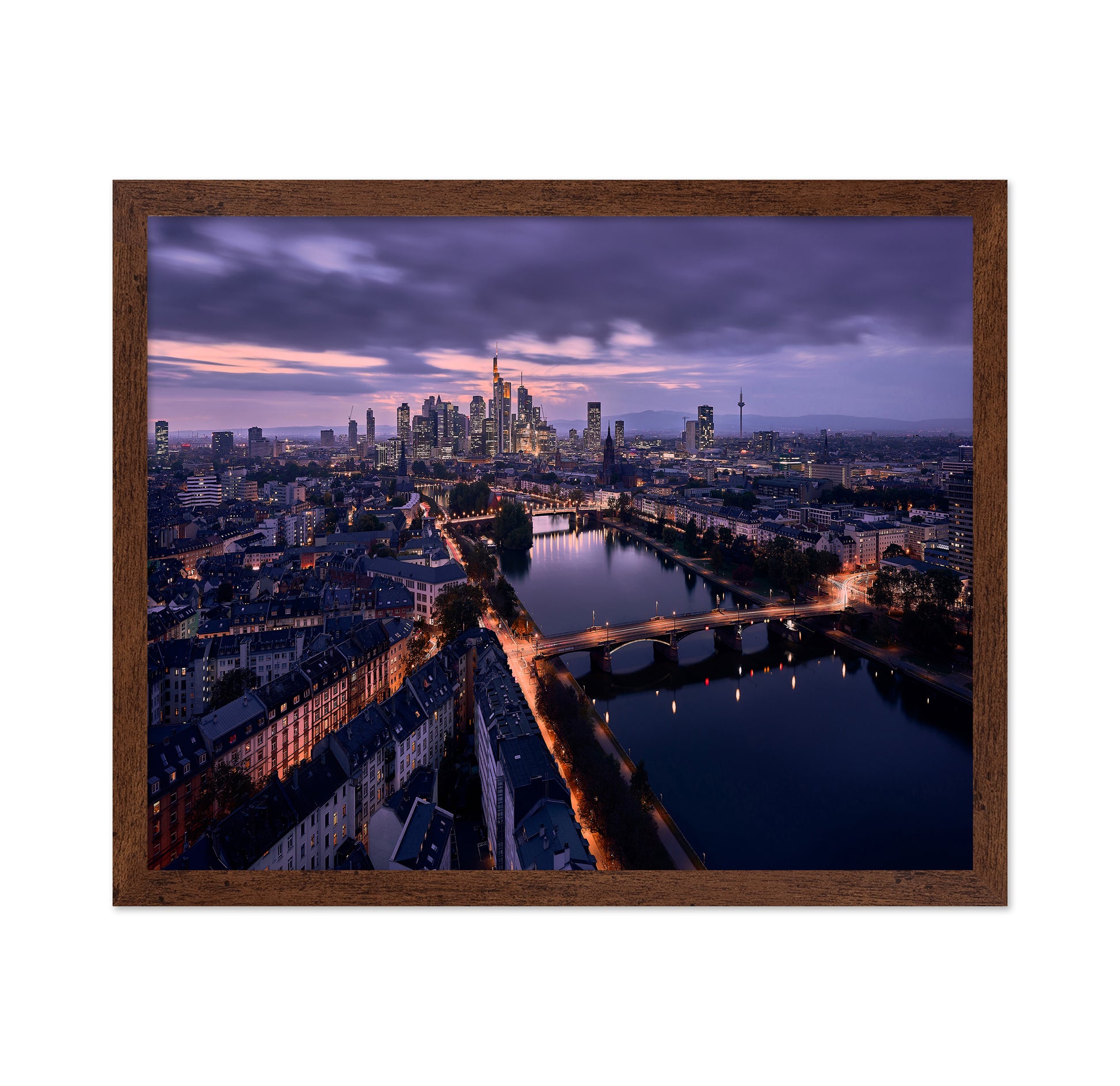 Frankfurt Skyline at Dusk