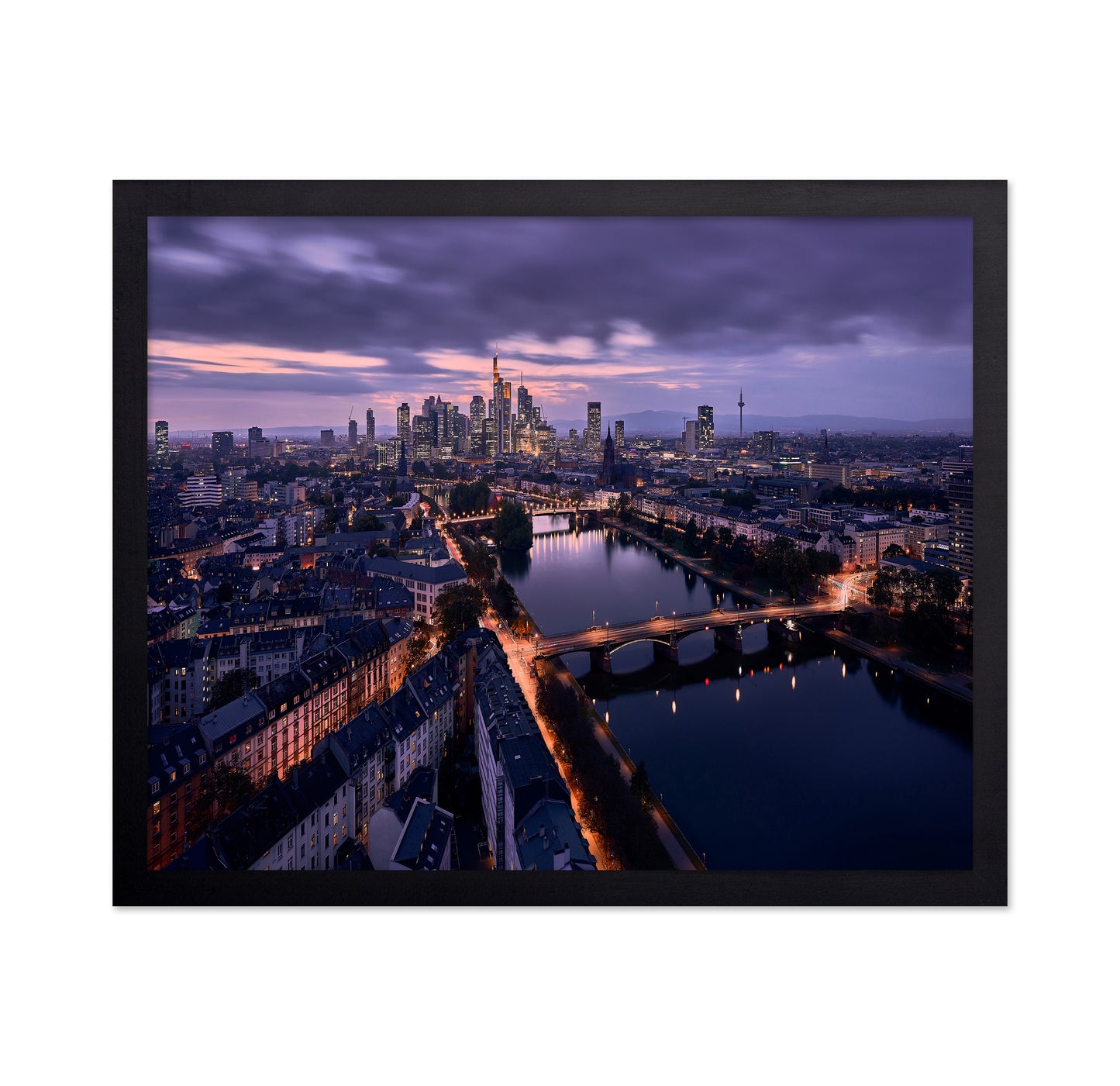 Frankfurt Skyline at Dusk