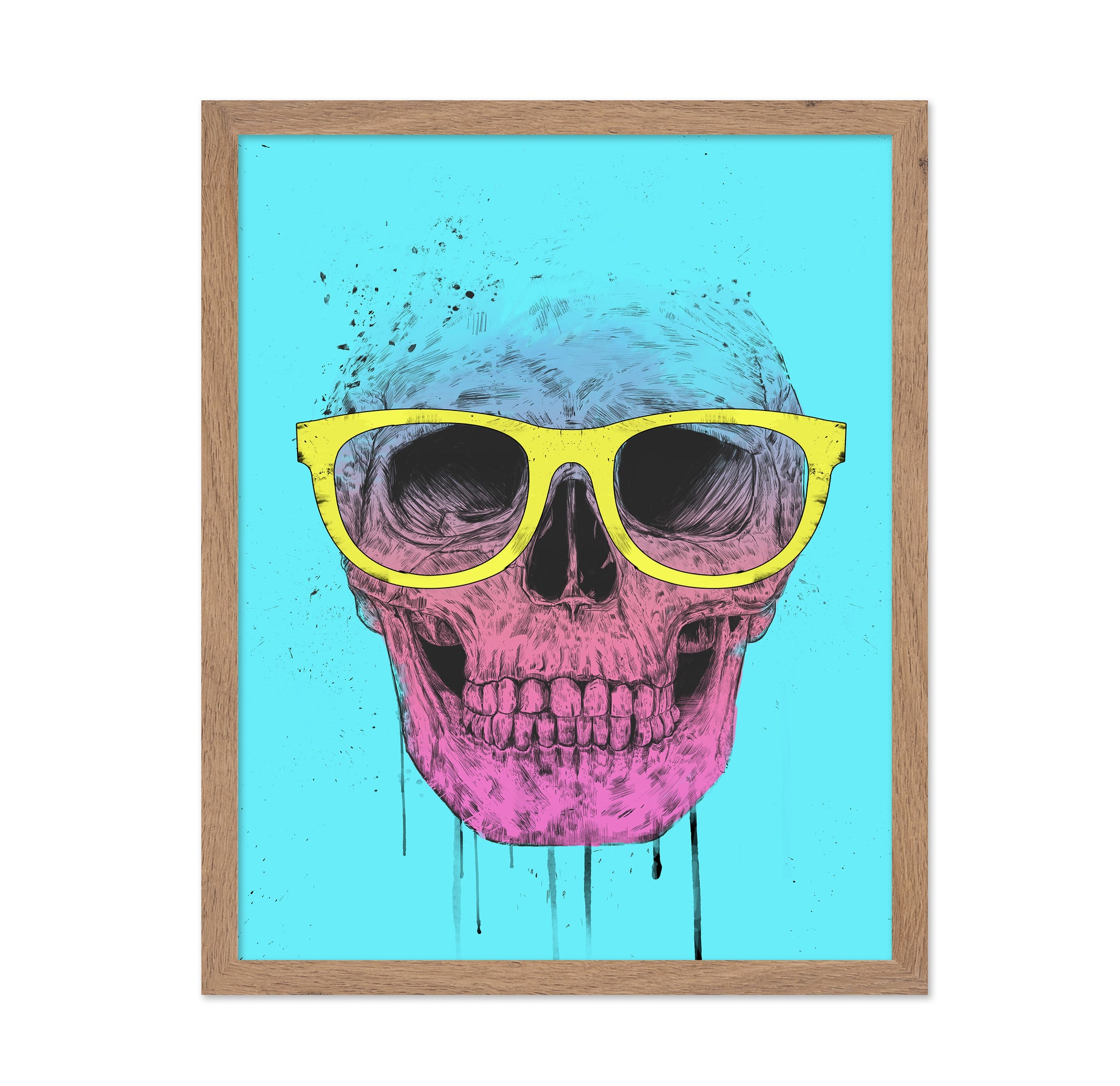Pop Art Skull With Glasses