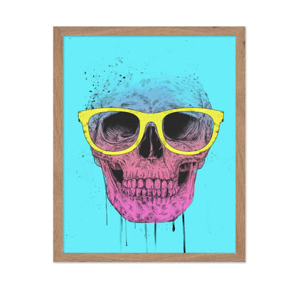 Pop Art Skull With Glasses