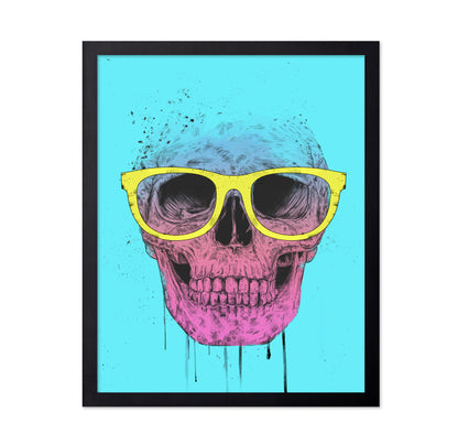 Pop Art Skull With Glasses