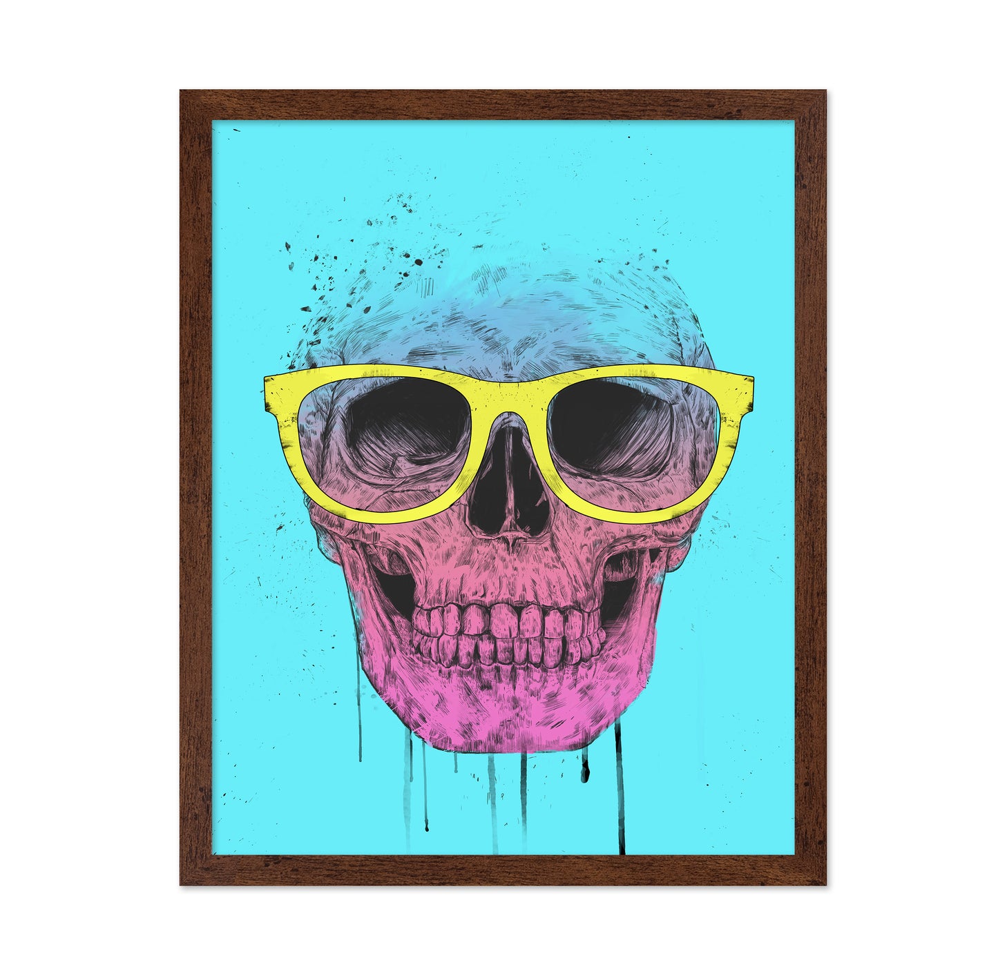 Pop Art Skull With Glasses