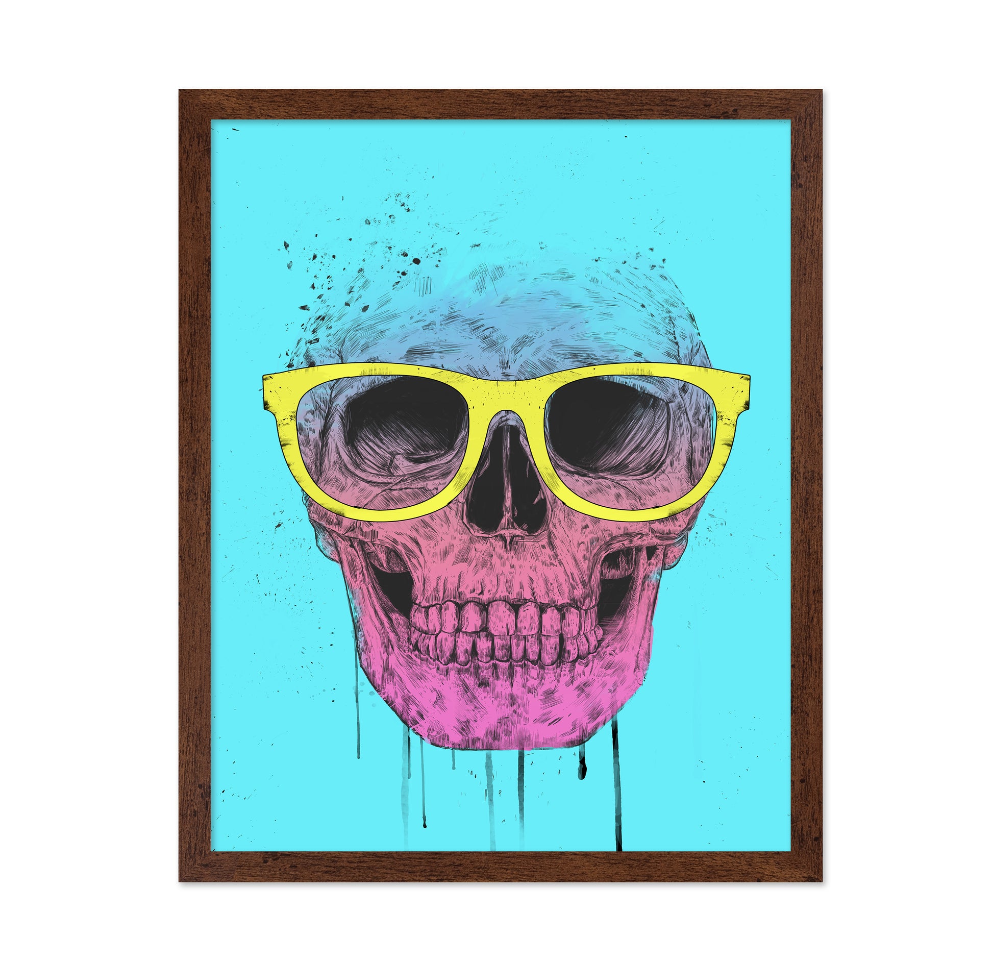 Pop Art Skull With Glasses