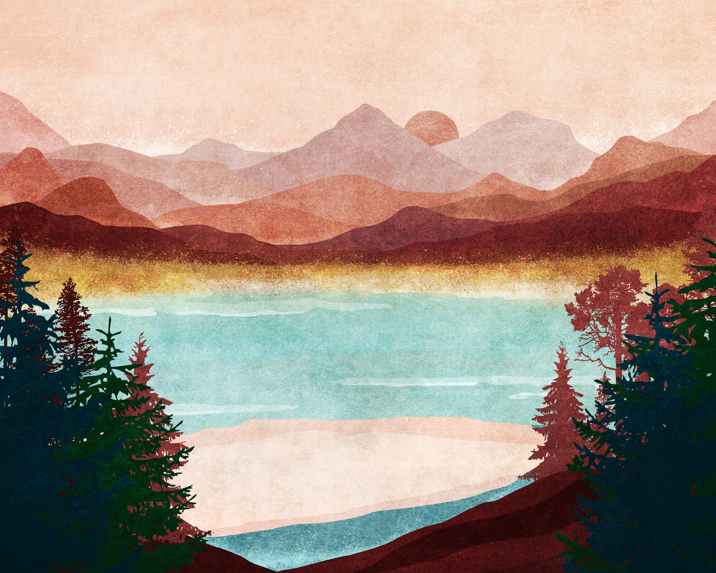Mountain Dawn Serenity