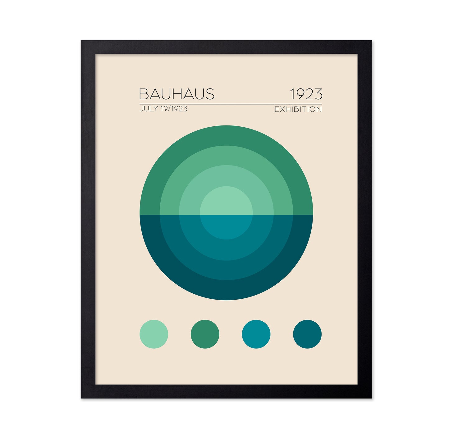 Bauhaus Blue Circle