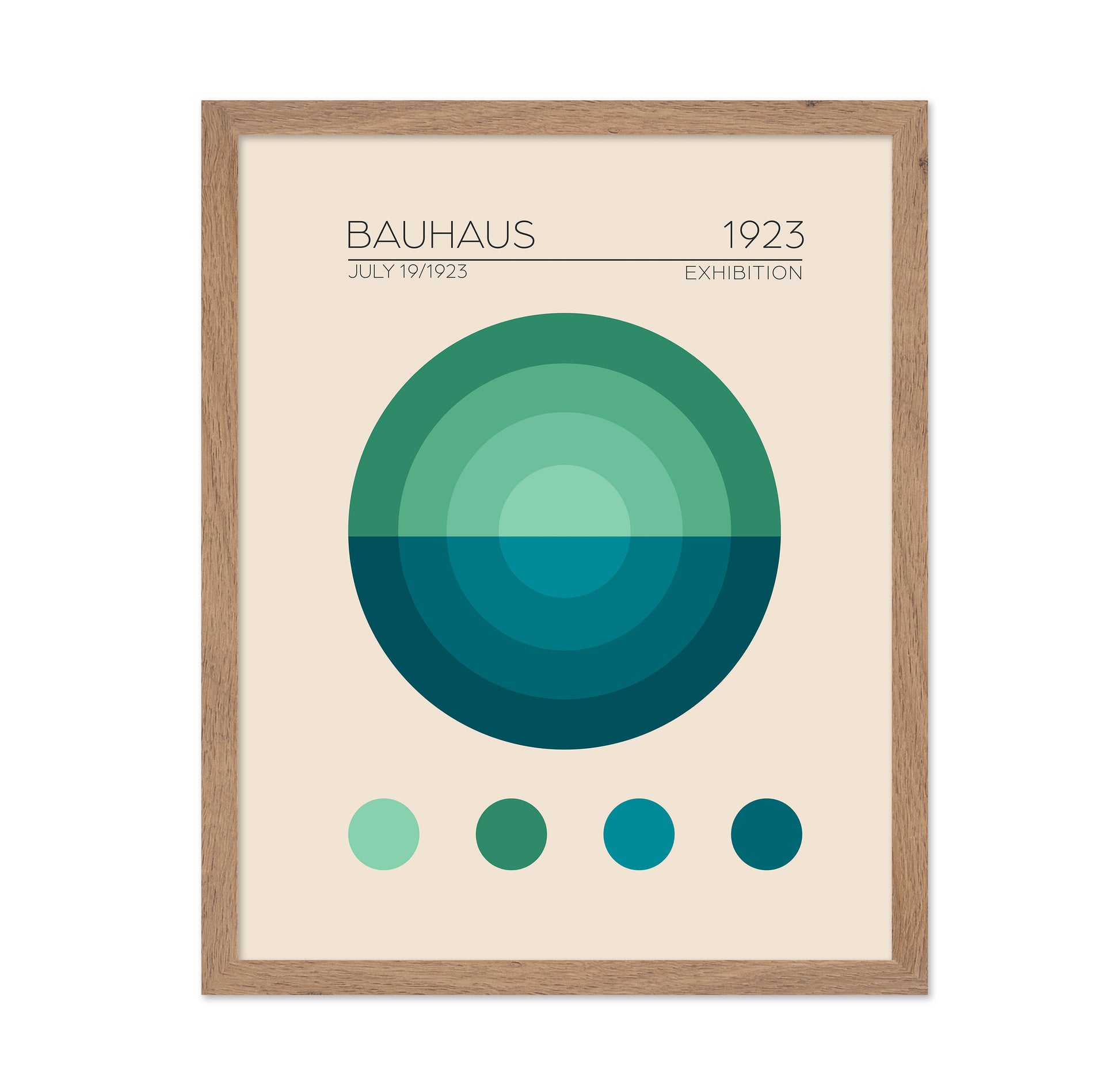 Bauhaus Blue Circle