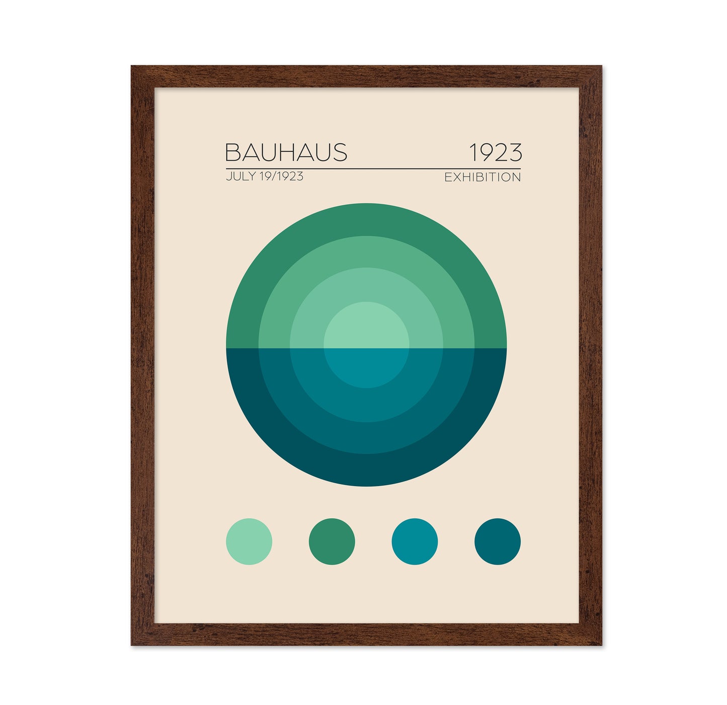 Bauhaus Blue Circle