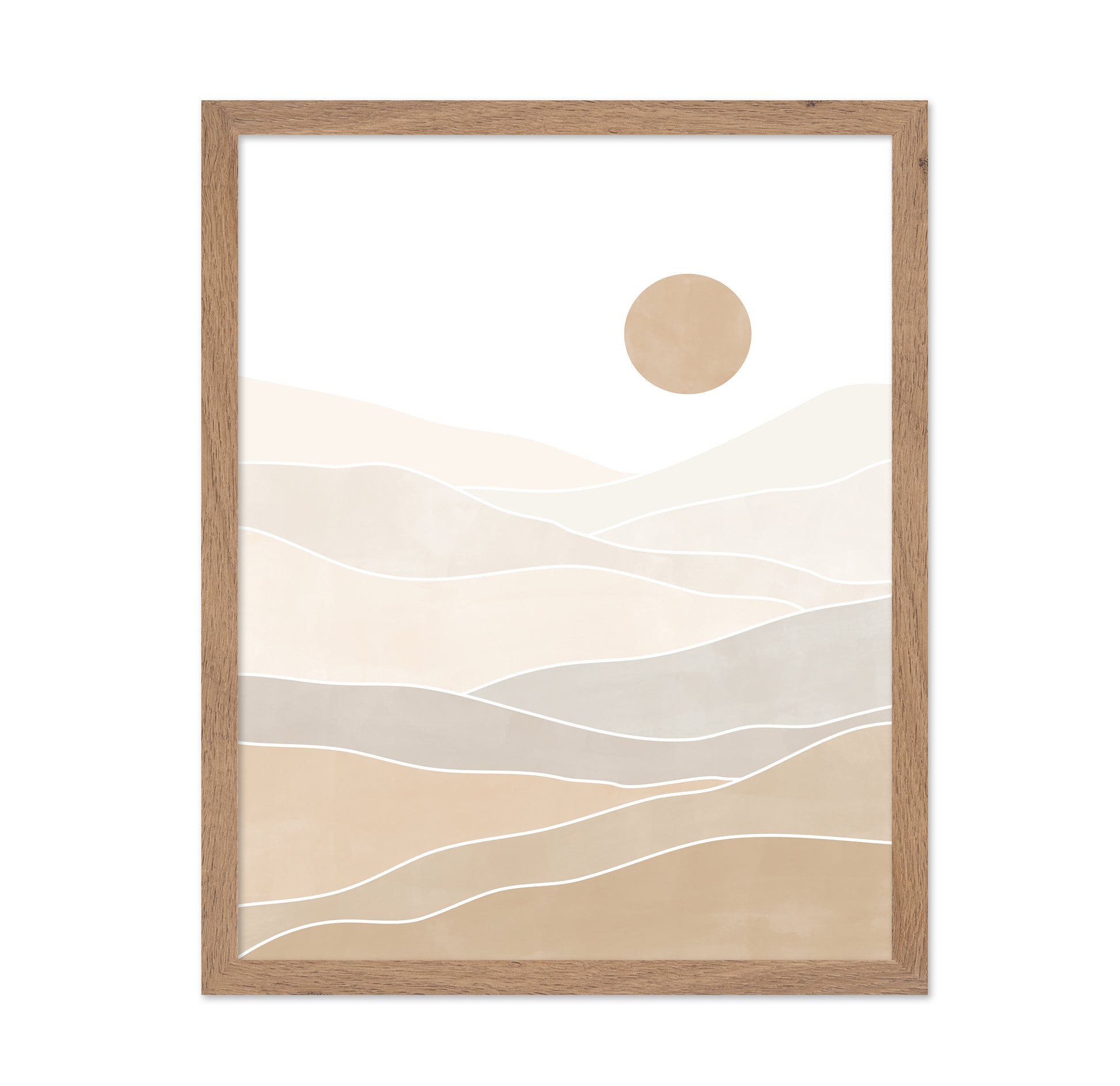 Abstract Beige Landscape