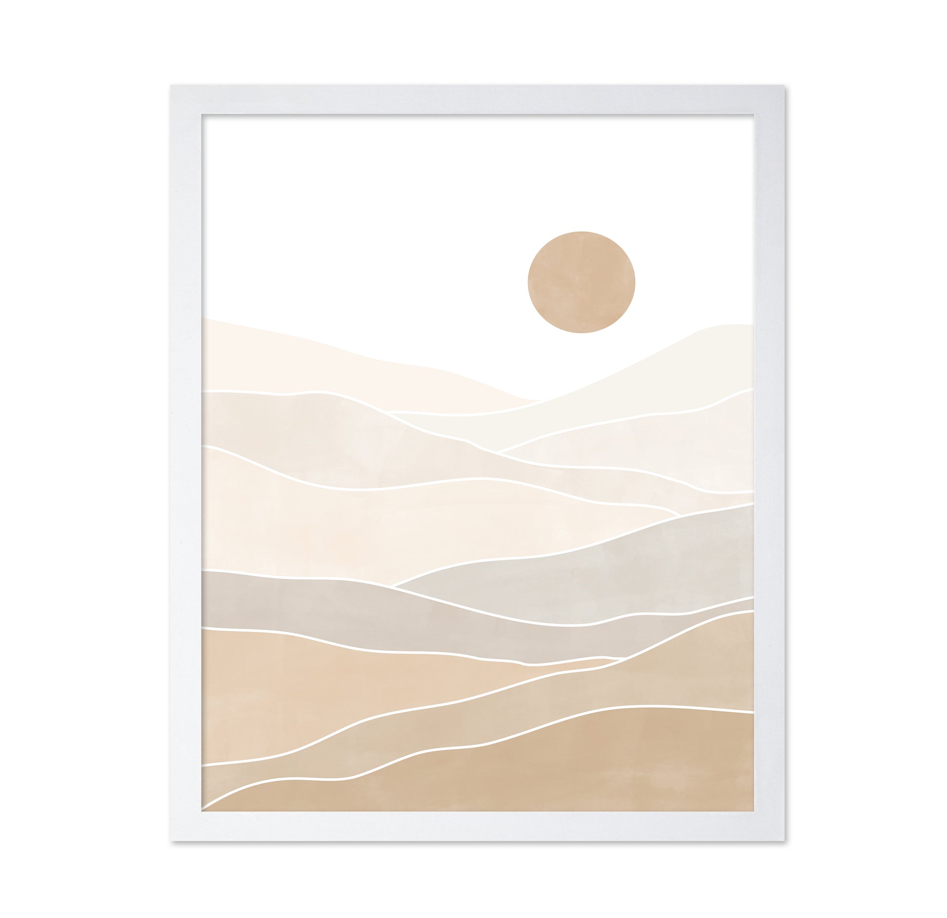 Abstract Beige Landscape