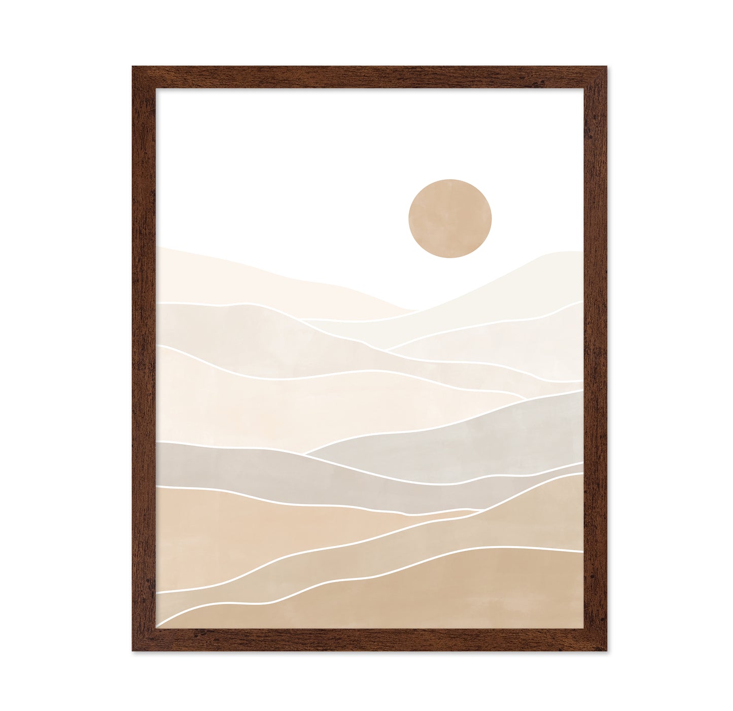 Abstract Beige Landscape