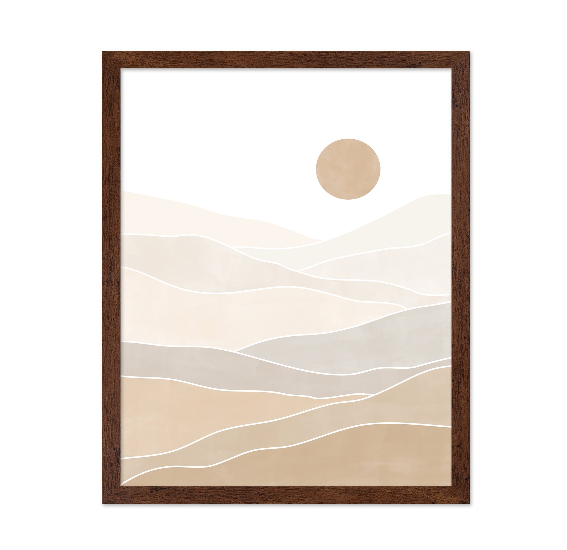 Abstract Beige Landscape