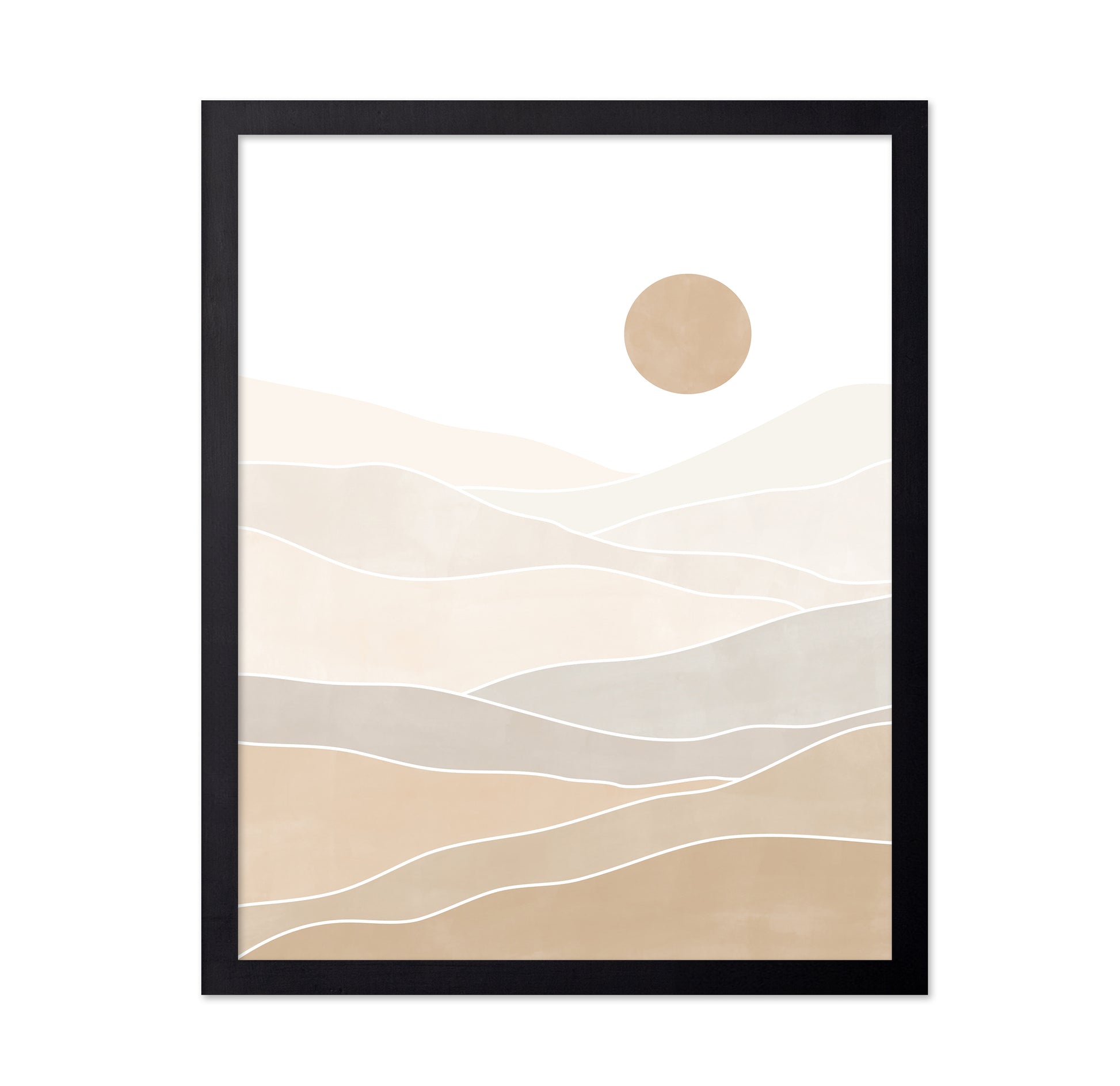 Abstract Beige Landscape