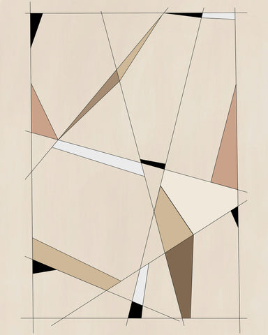Geometric Beige Art No 1