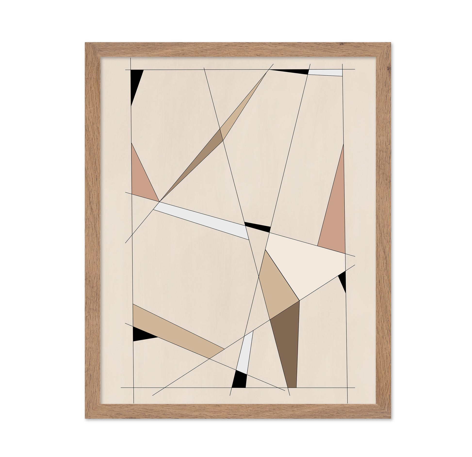 Geometric Beige Art No 1
