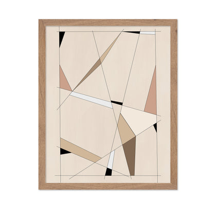 Geometric Beige Art No 1
