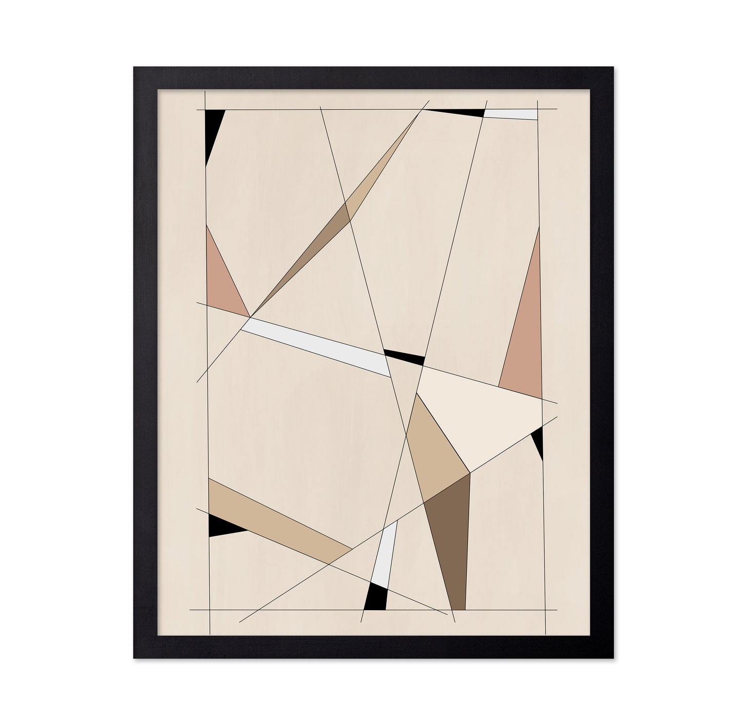 Geometric Beige Art No 1