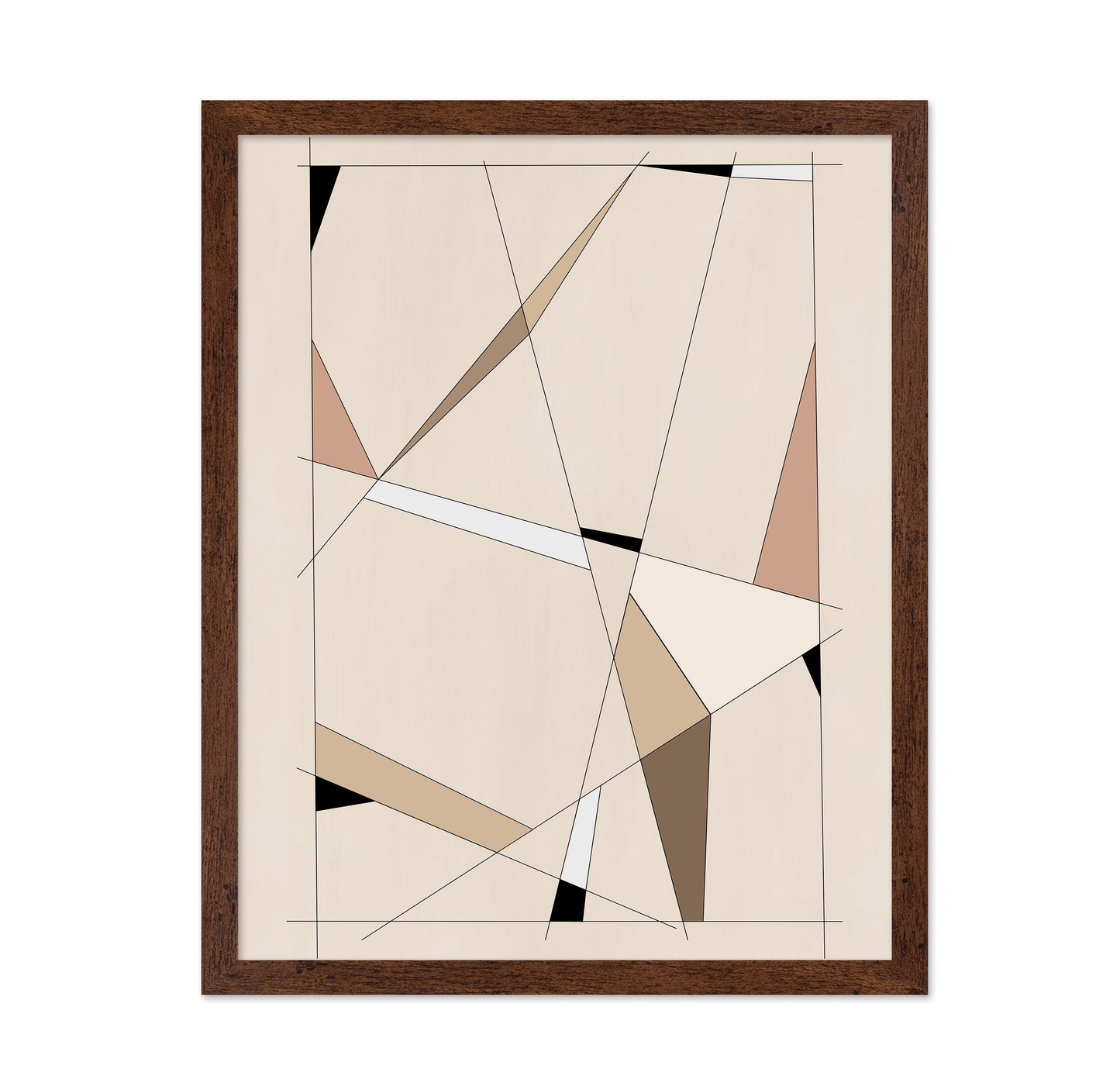 Geometric Beige Art No 1