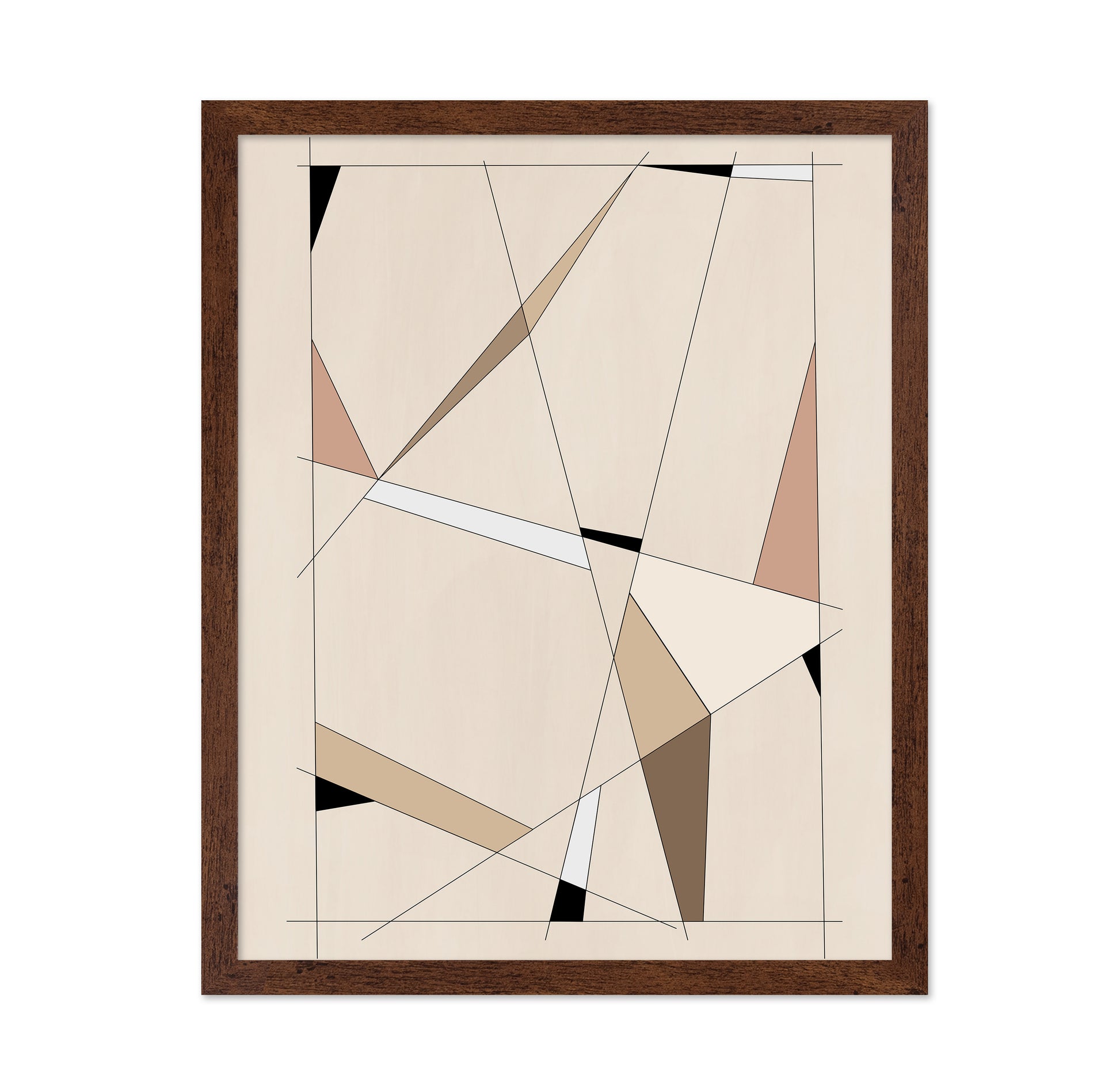 Geometric Beige Art No 1
