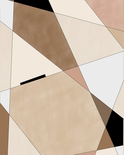 Geometric Beige Art No 2
