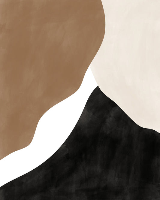 Abstract Beige And Brown Art No 1