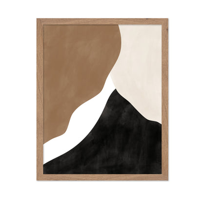 Abstract Beige And Brown Art No 1