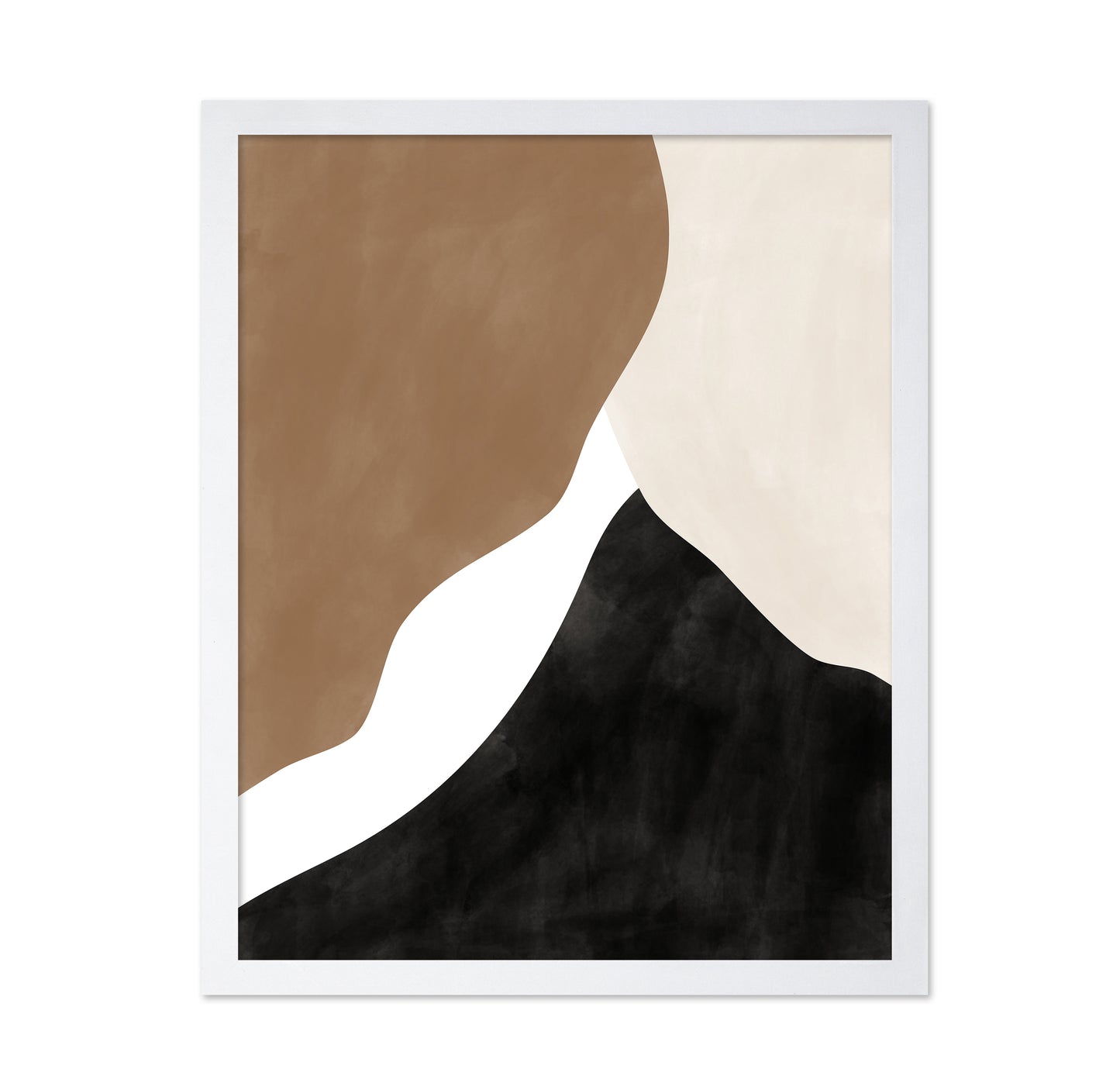 Abstract Beige And Brown Art No 1