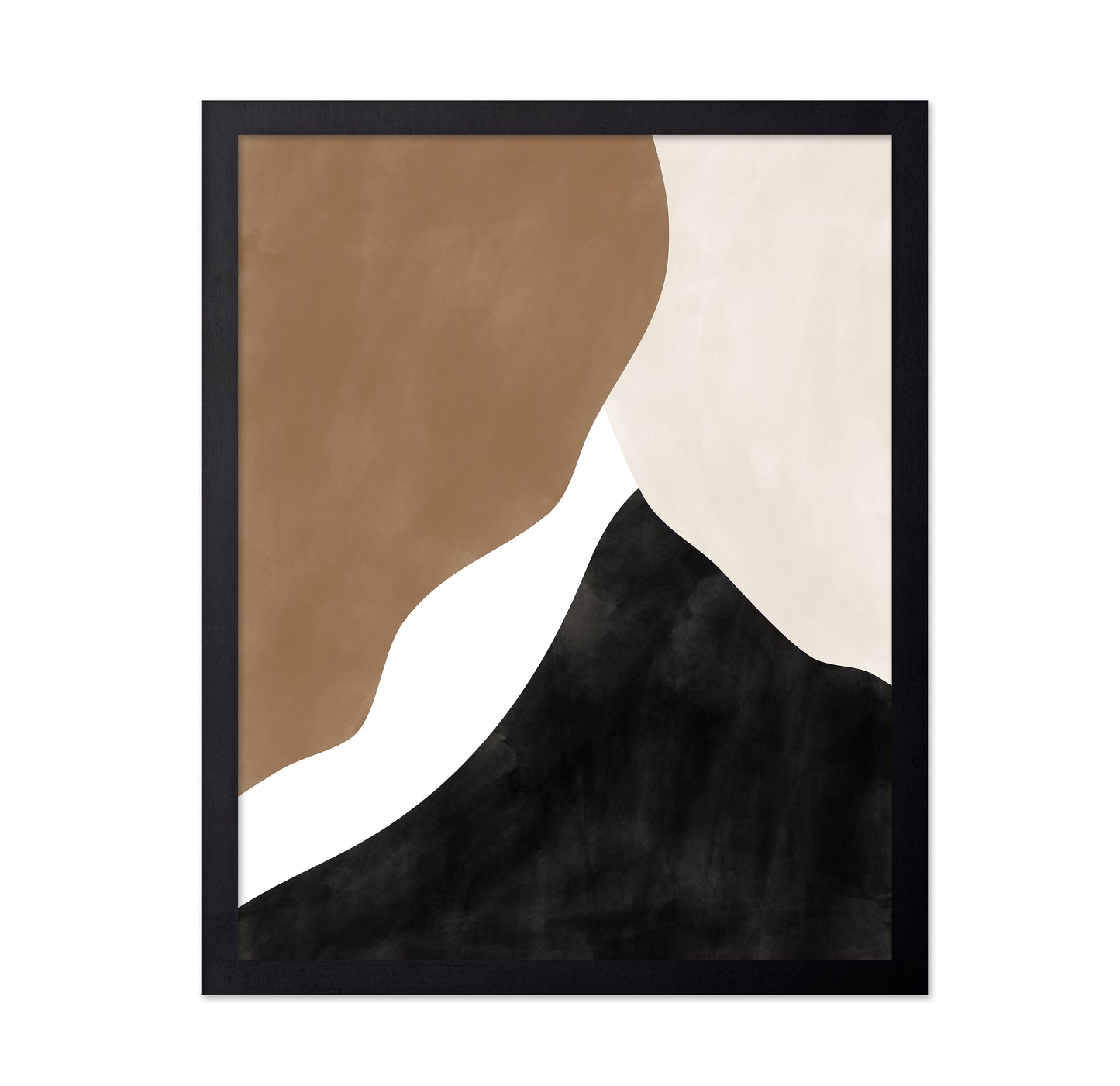 Abstract Beige And Brown Art No 1