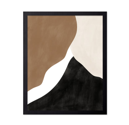 Abstract Beige And Brown Art No 1