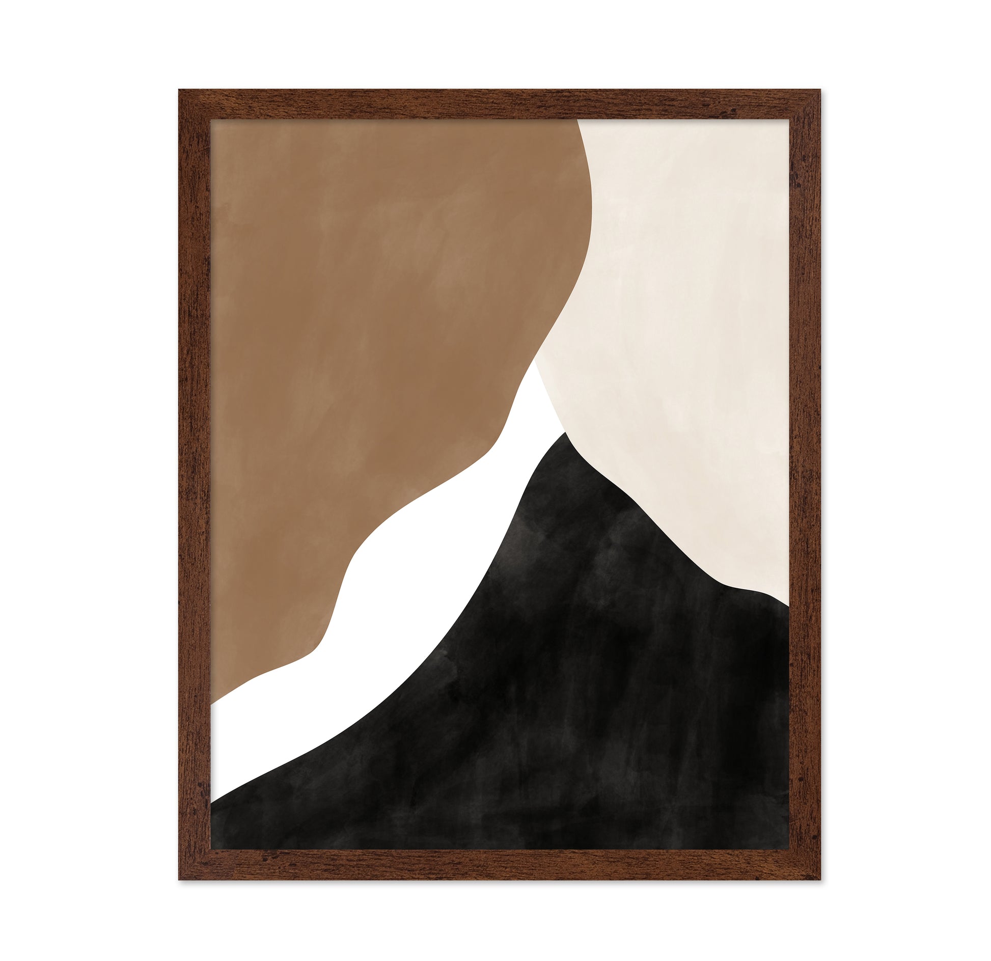 Abstract Beige And Brown Art No 1