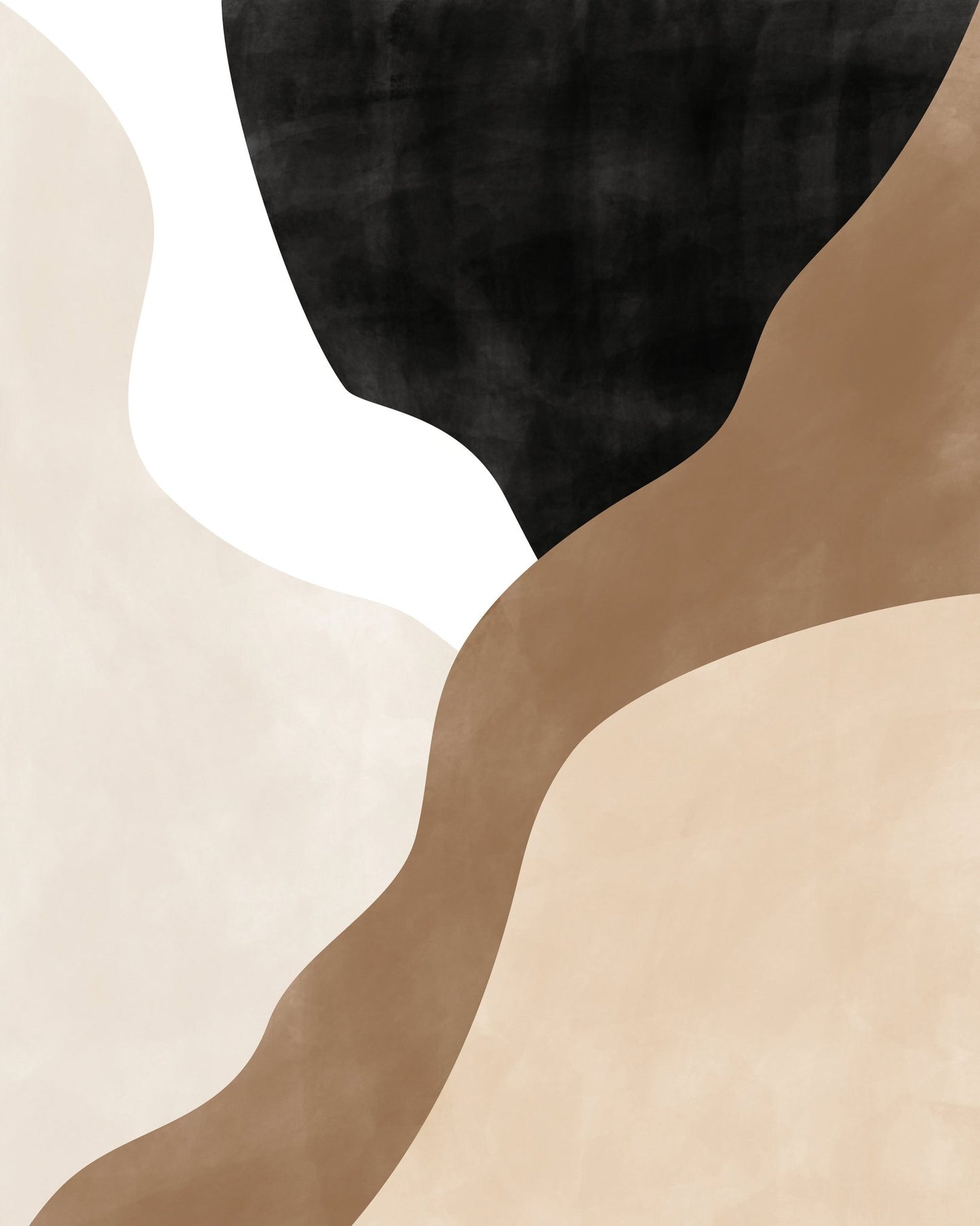 Abstract Beige And Brown Art No 2