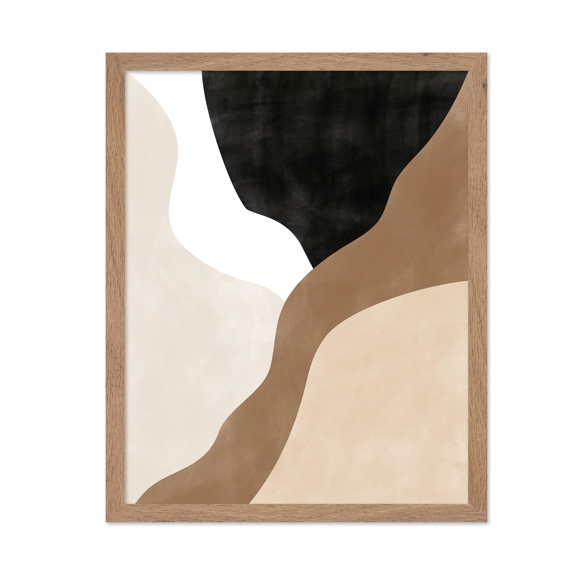Abstract Beige And Brown Art No 2