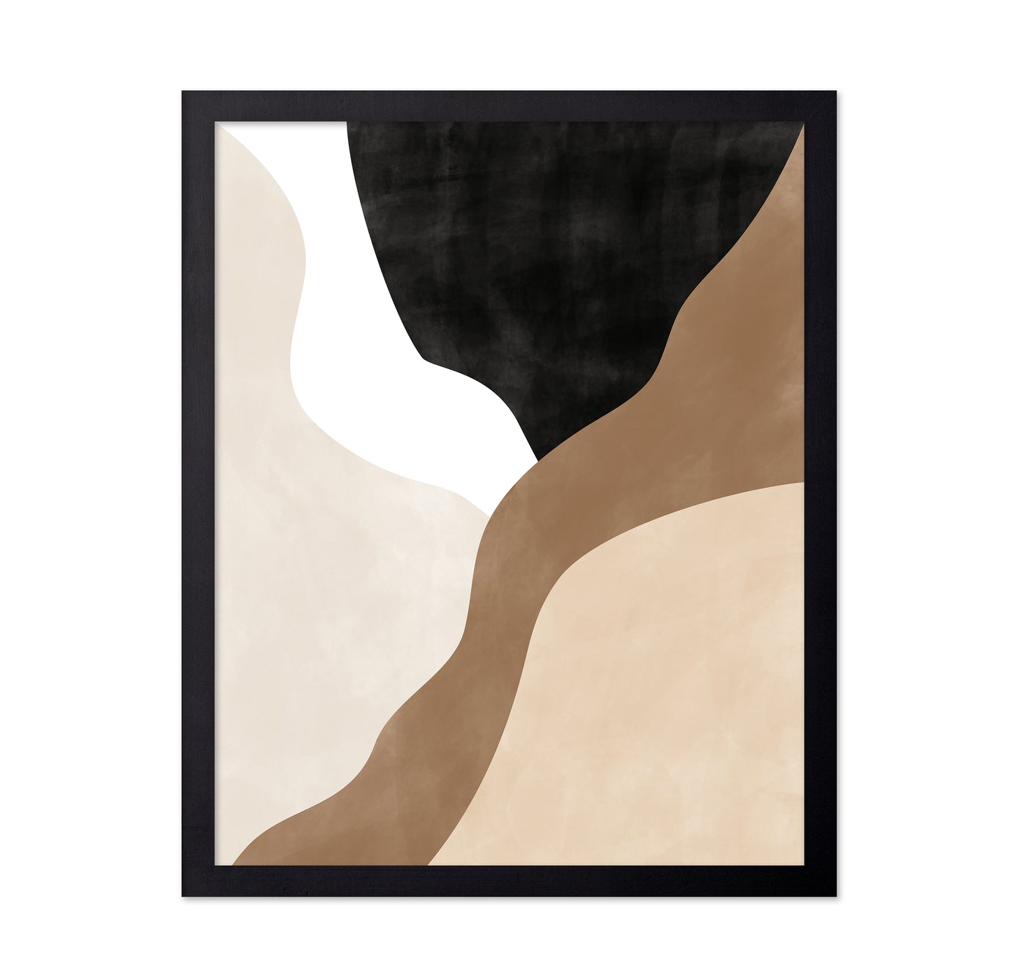 Abstract Beige And Brown Art No 2