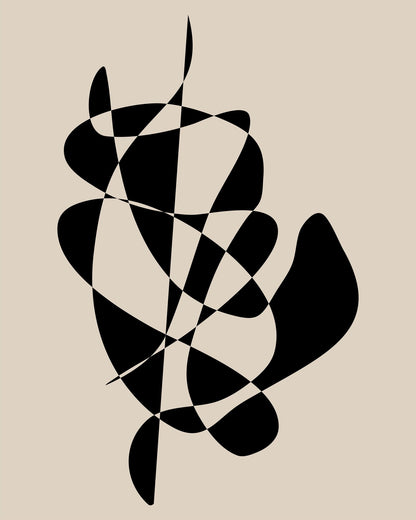 Abstract Black Shapes