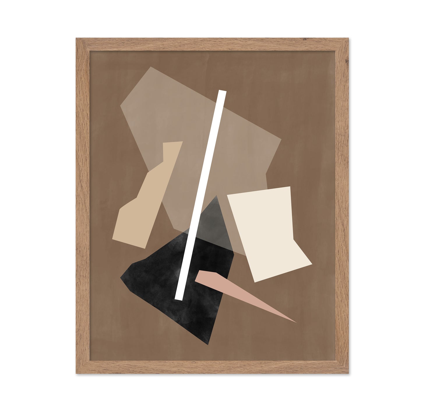 Brown Paper Cuts Painting