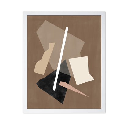 Brown Paper Cuts Painting