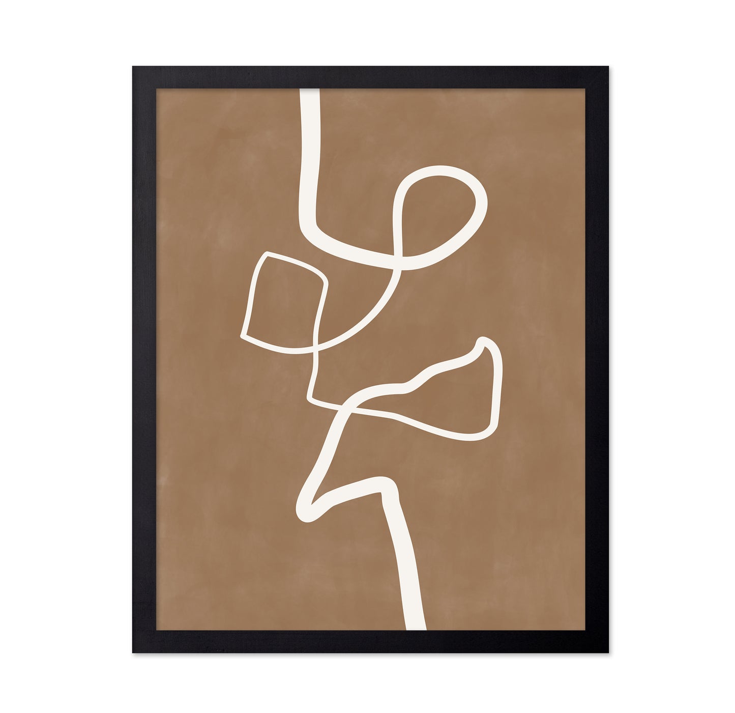 White Single Line Artwork