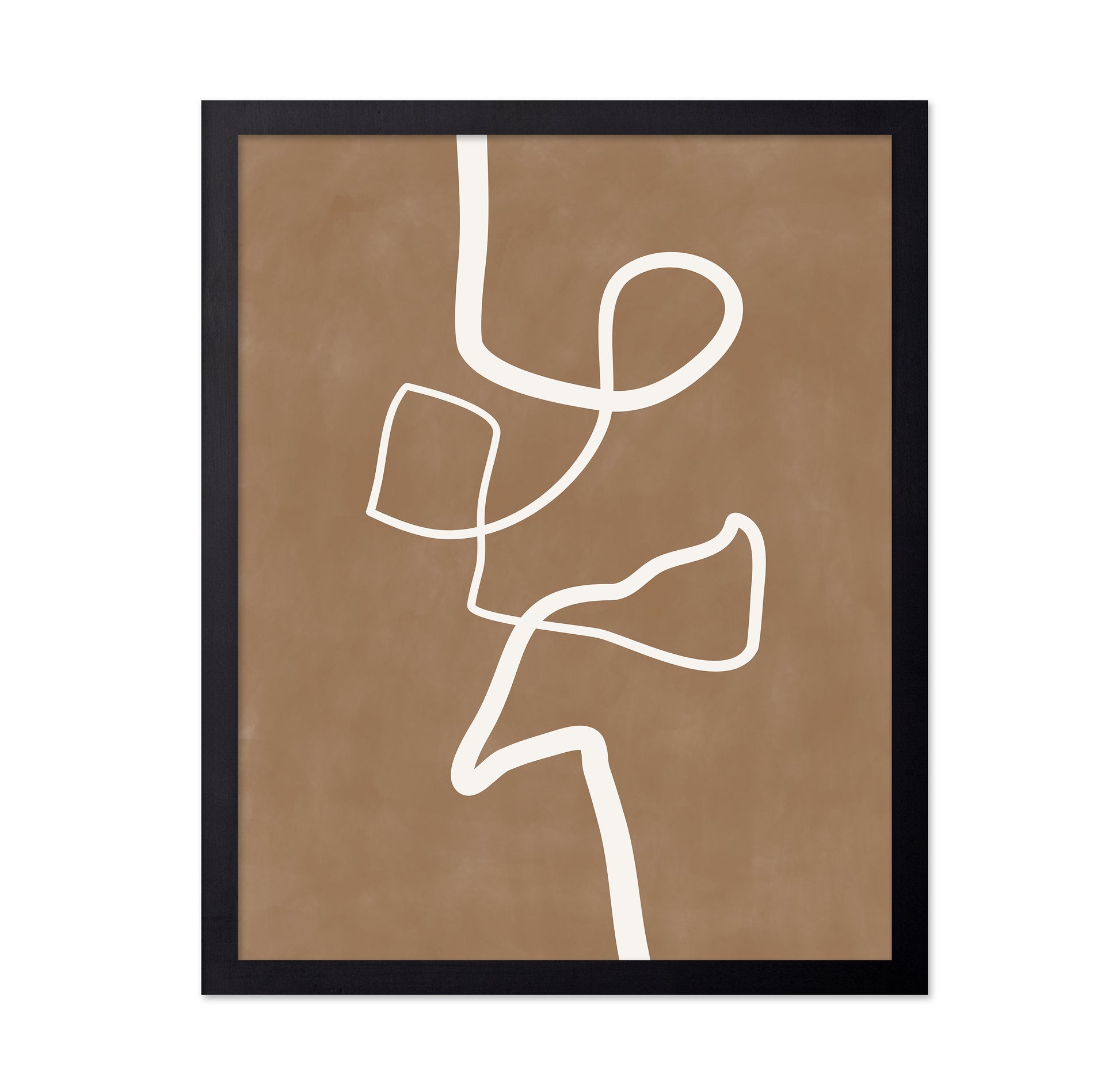 White Single Line Artwork