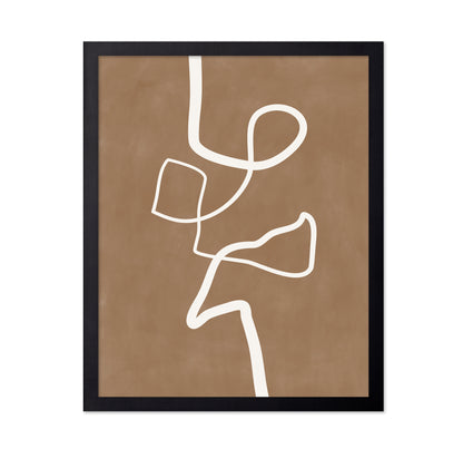 White Single Line Artwork