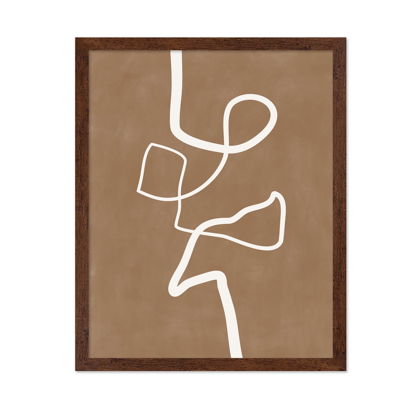 White Single Line Artwork