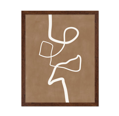 White Single Line Artwork