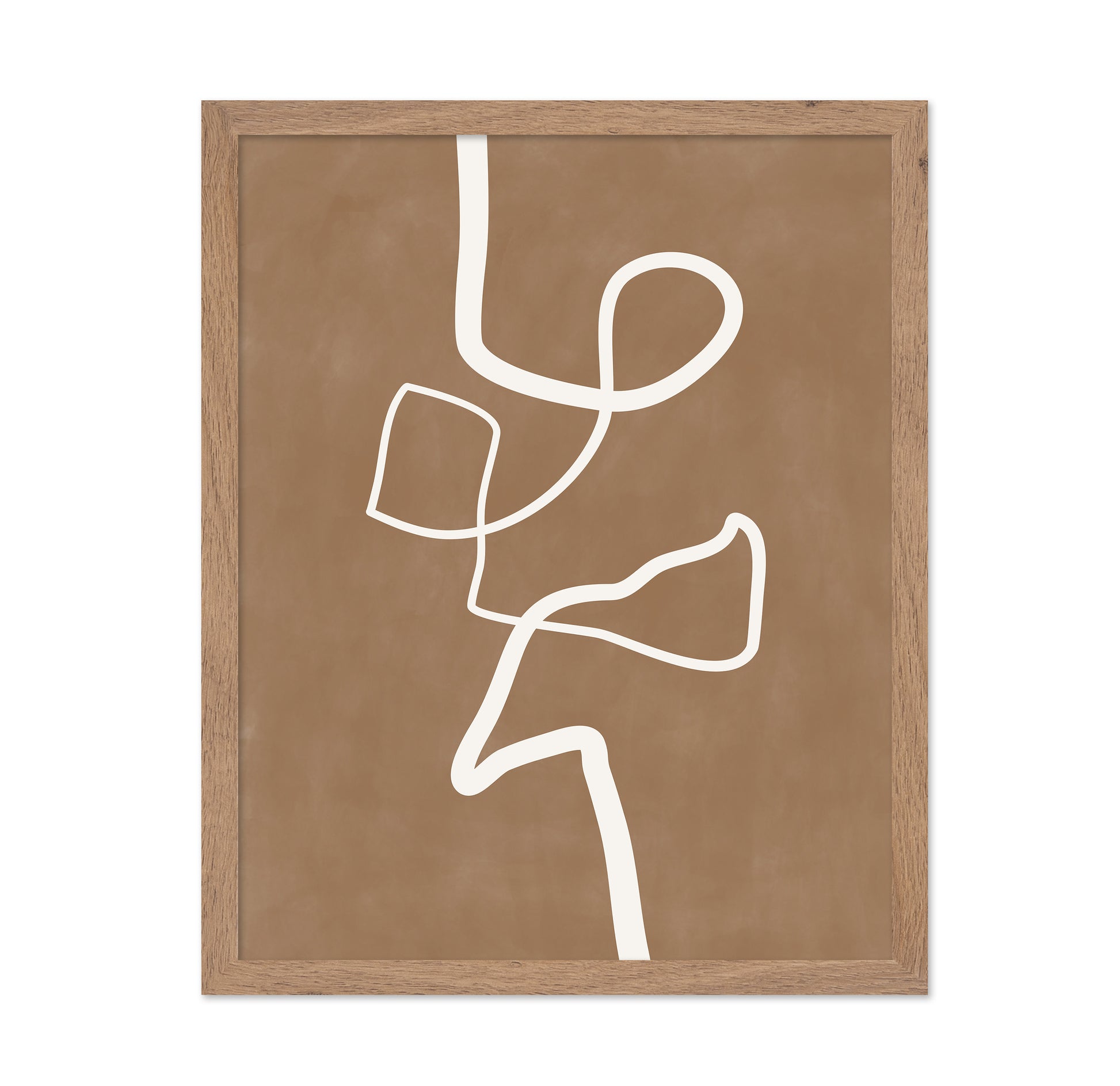 White Single Line Artwork