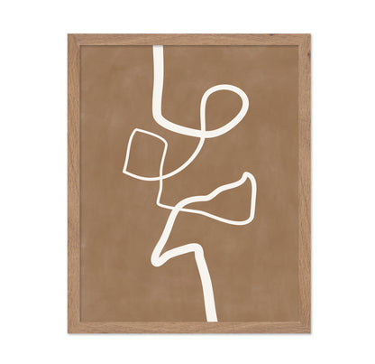 White Single Line Artwork