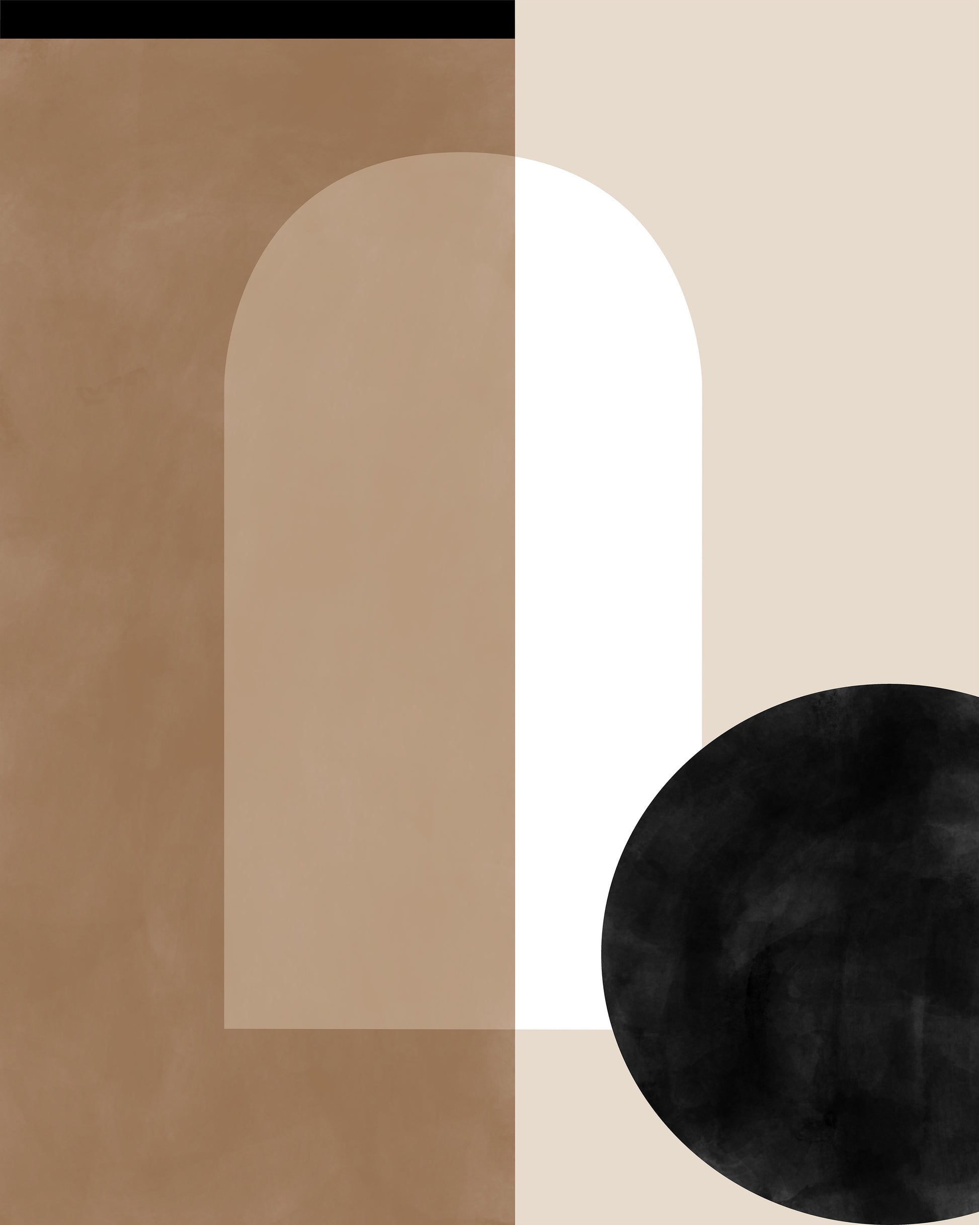 Japandi Minimalist Beige Black Neutral
